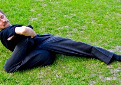 Yin Yoga Poses Paulie Zink demonstrating advanced Yin yoga Rabbit poses