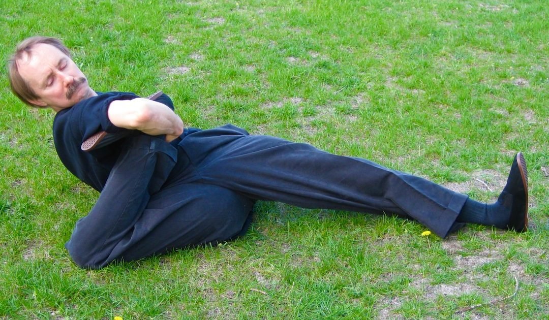 Paulie Zink does advanced Rabbit Foot Yin yoga pose