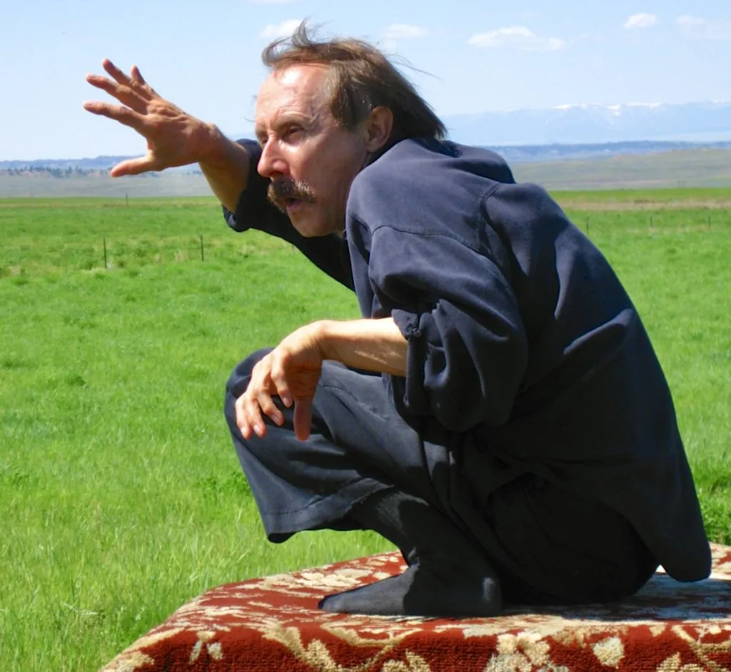 Paulie Zink does animal posture Yin yoga