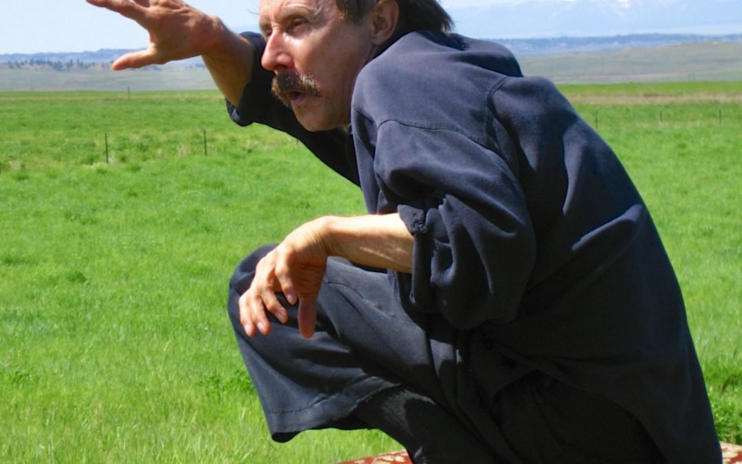 Paulie Zink does animal posture Yin yoga