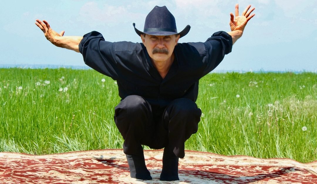 Paulie Zink does the Phoenix Landing Yin Flow yoga pose