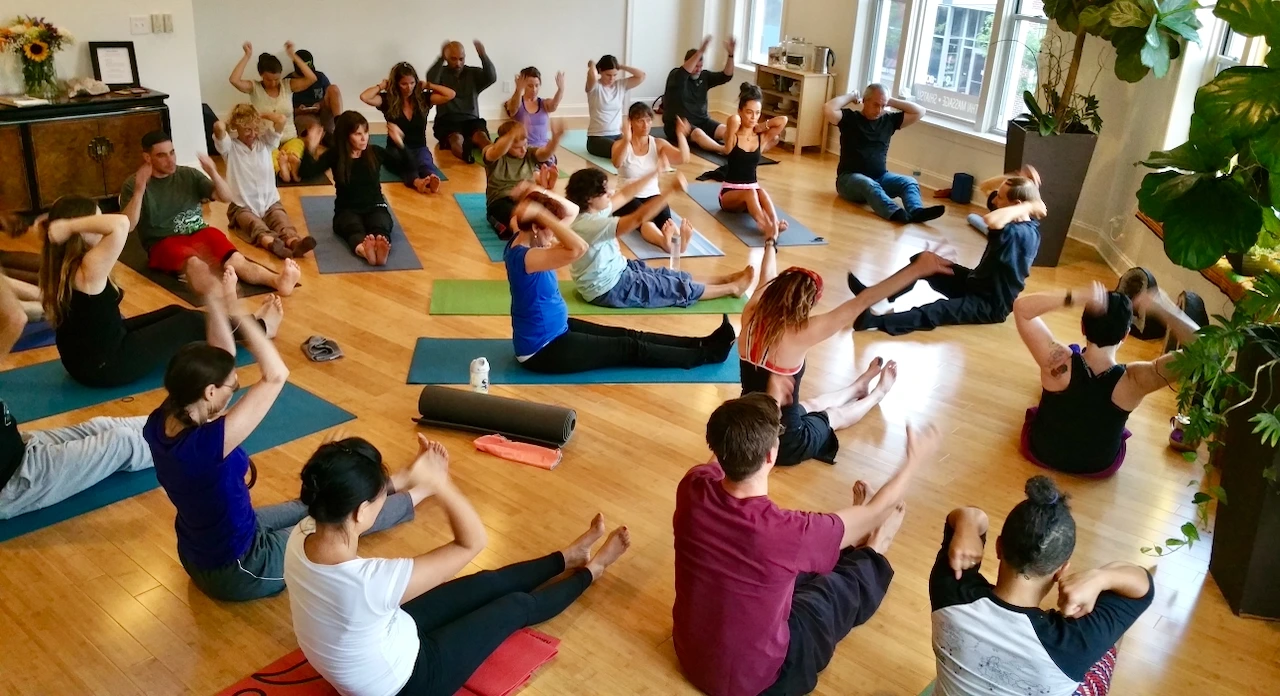 Paulie Zink teaching-2 Paulie Zink teaching a Yin yoga workshop